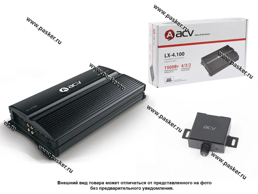 Усилитель ACV LX-4.100 100Втх4 4 Ом, 150Втх4 в 2 Ом