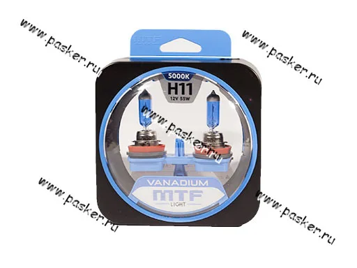 Лампа галоген 12V H11 55W PGJ19-2 MTF VANADIUM  5500/5000К