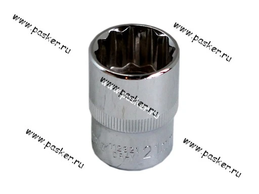 Головка торцевая 21 1/2 короткая 12-гранная OMBRA 112321