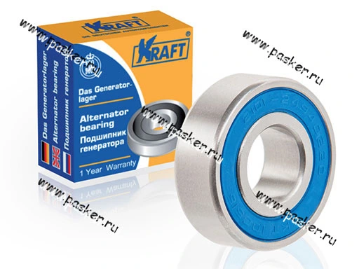 Подшипник генератора 2101-08 ОКА Таврия KRAFT большой 180302/6302 2RS 100516