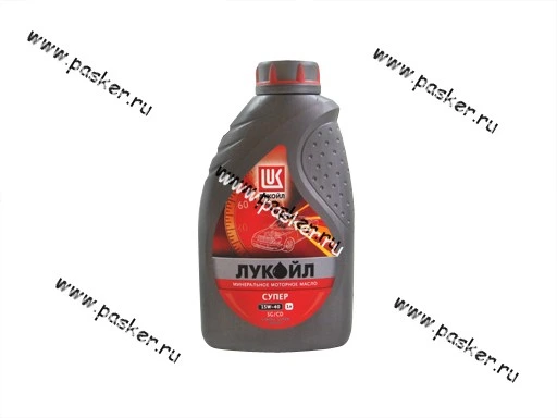 Масло Лукойл 15W40 Супер API SG/CD 1л мин