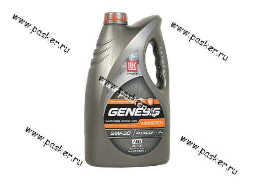 Масло Лукойл  5W30 Genesis Armortech FD API SL/CF A5/B5 4л син