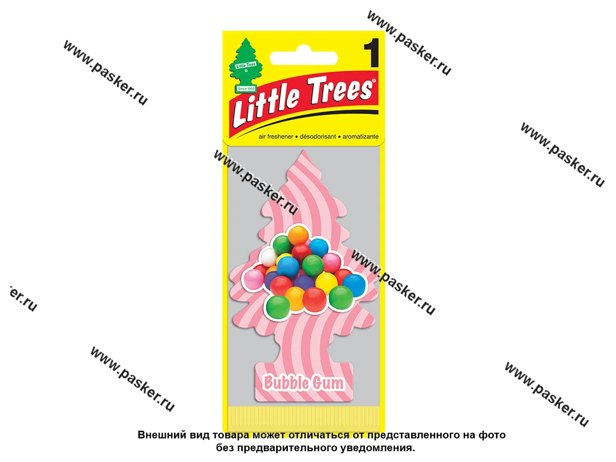 Ароматизатор LITTLE TREES Елочка бабл гам