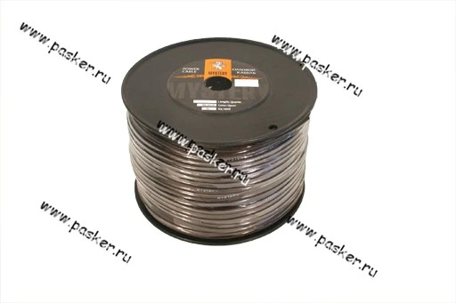 Провод силовой 2х9мм 8AWG черный MYSTERY MPC-08B