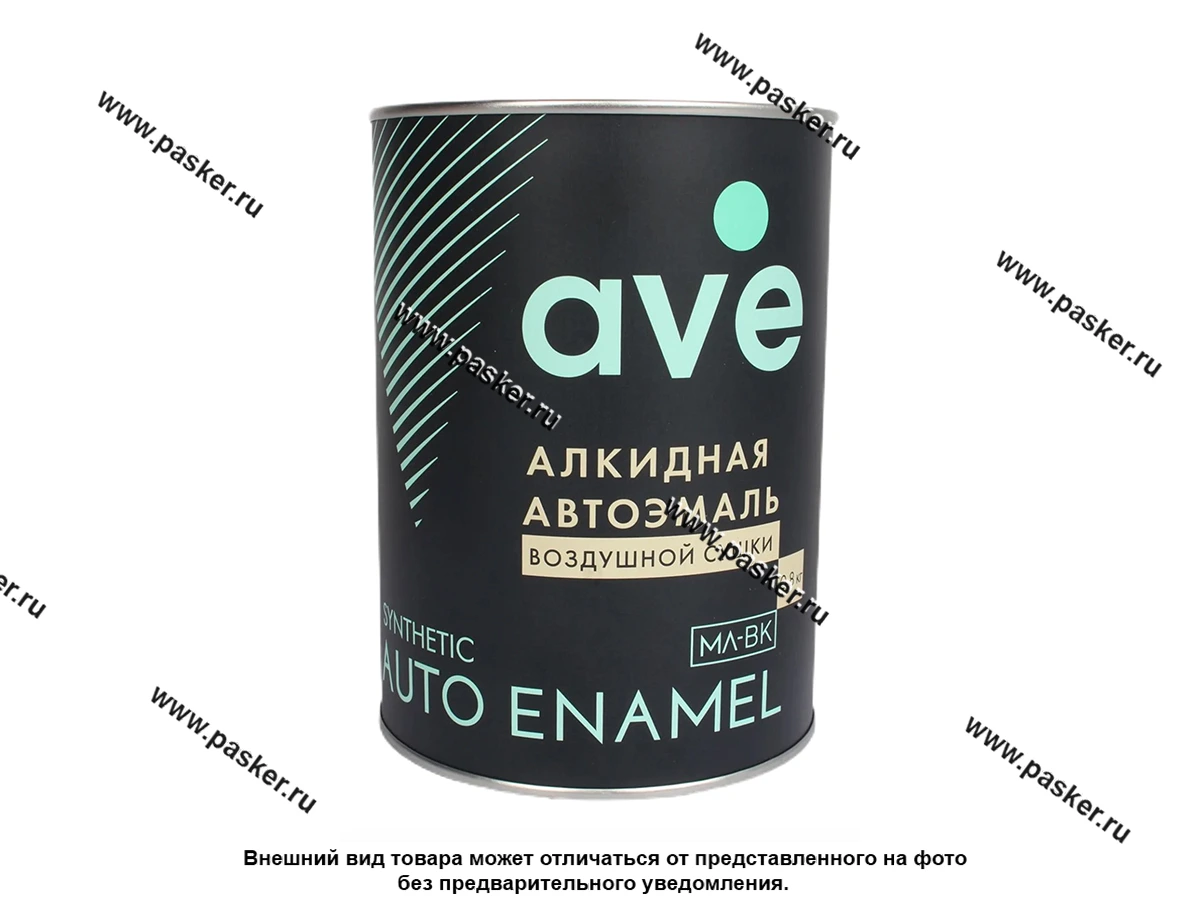 Краска Черная матовая AVE МЛ-ВК 0,8кг