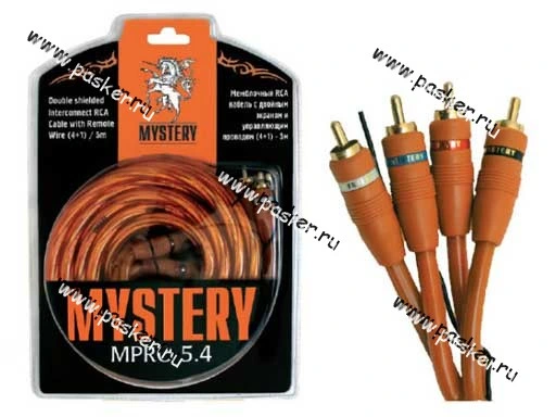 Кабель RCA 4-х канальный 5м витая пара двойной экран MYSTERY MPRO 5.4