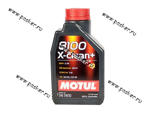 Масло Motul  5W30 8100 X-clean+ ACEA C3 LL-04 M 1л син 106376/111683