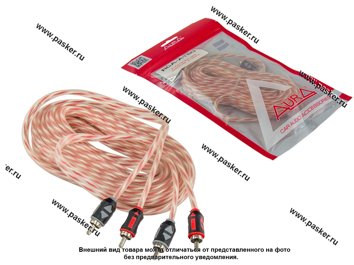 Кабель RCA 2-х канальный 5м витая пара AURA RCA-A150MKII