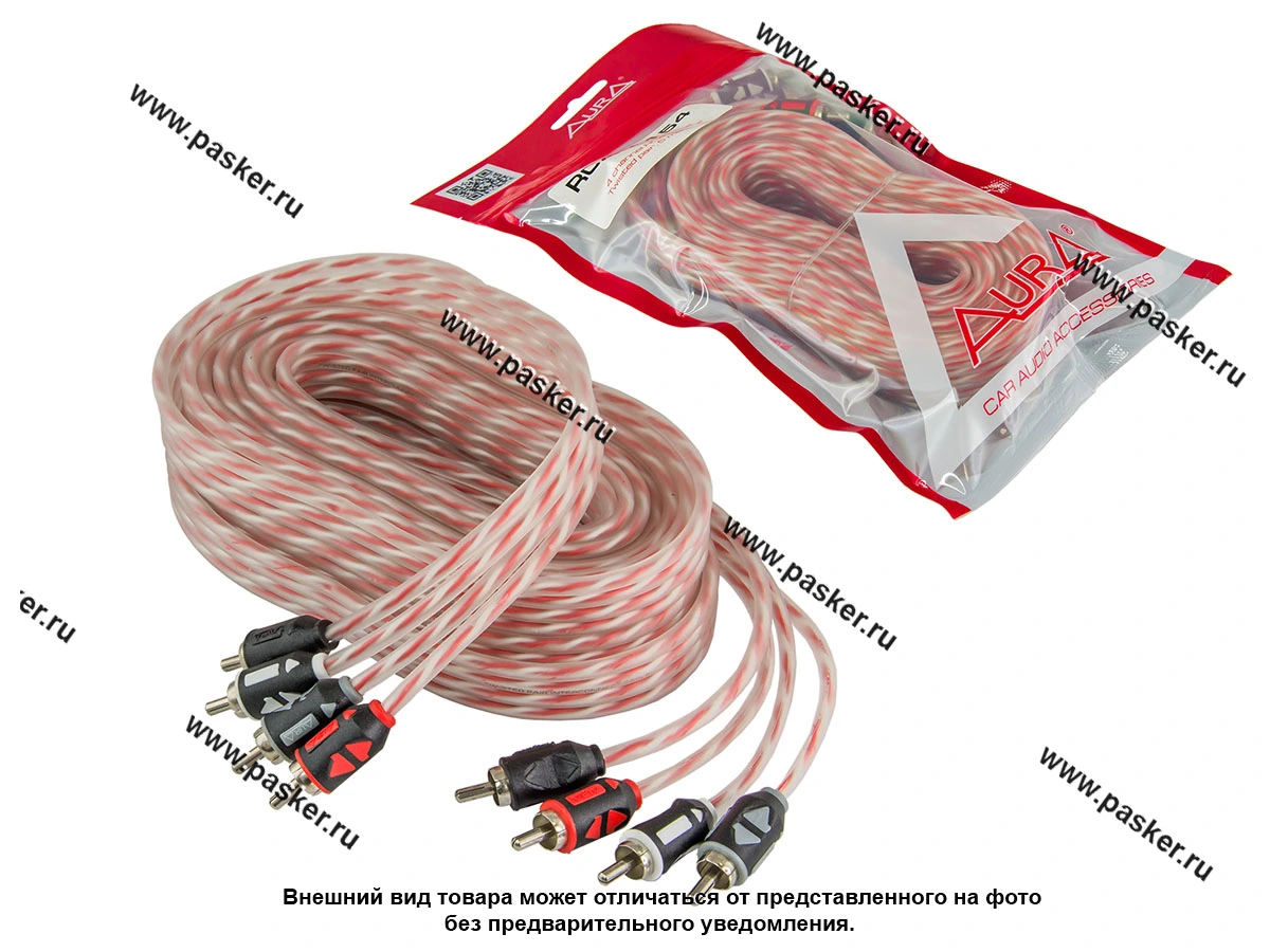 Кабель RCA 4-х канальный 5м витая пара AURA RCA-A154