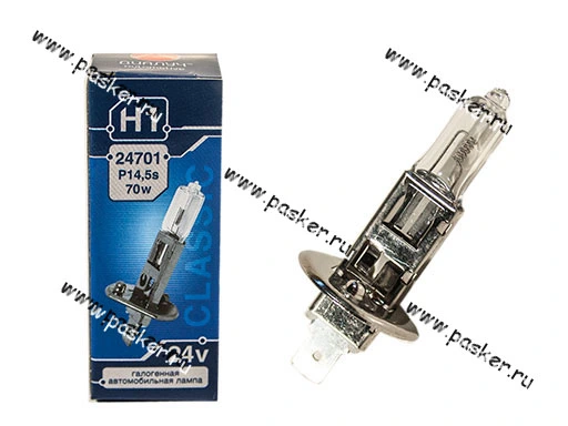 Лампа галоген 24V H1 70W P14.5s ДиаЛуч