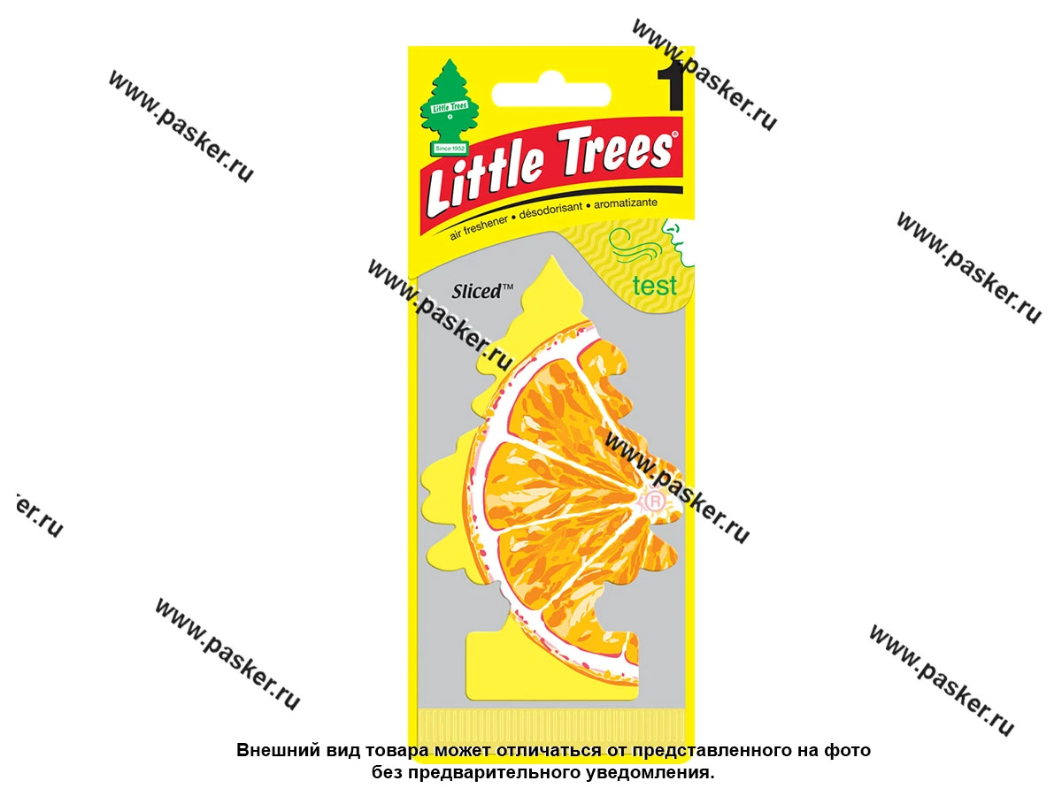Ароматизатор LITTLE TREES Елочка сочный Цитрус