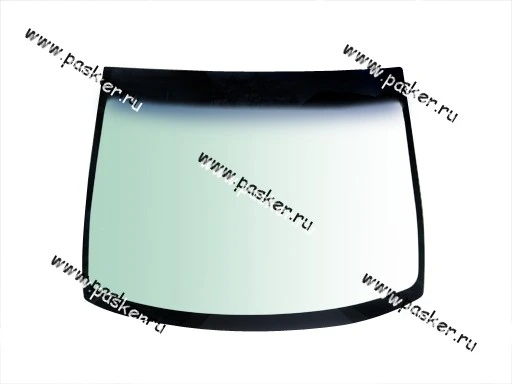 Стекло ветровое Hyundai Getz КМК GLASS зеленое с голубой полосой HYNT0011