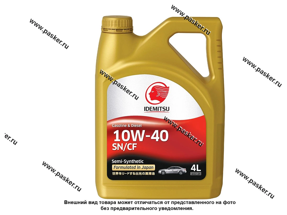 Масло IDEMITSU 10W40 SN/CF S-S 4л п/с