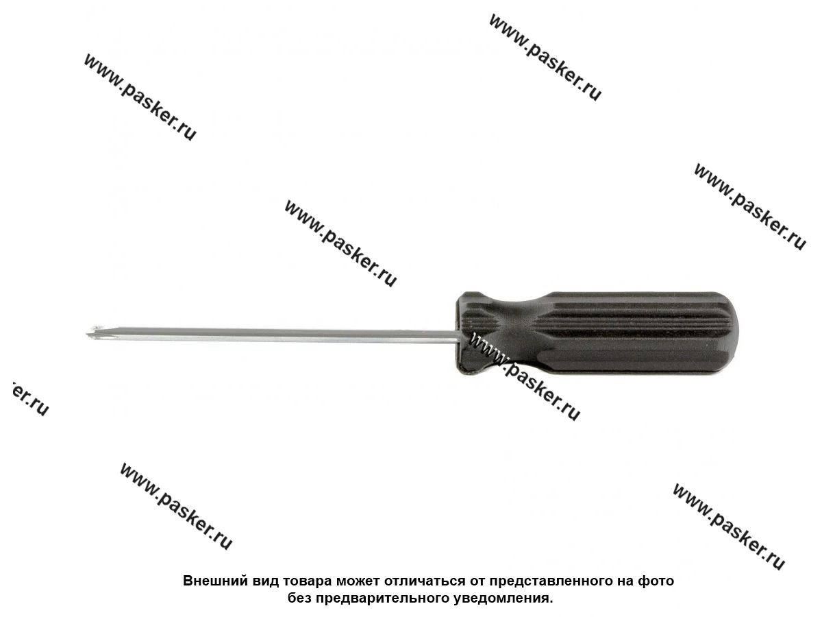 Отвертка крестовая PH0 (3мм) длинна 75мм пластиковая рукоятка Sparta 13209