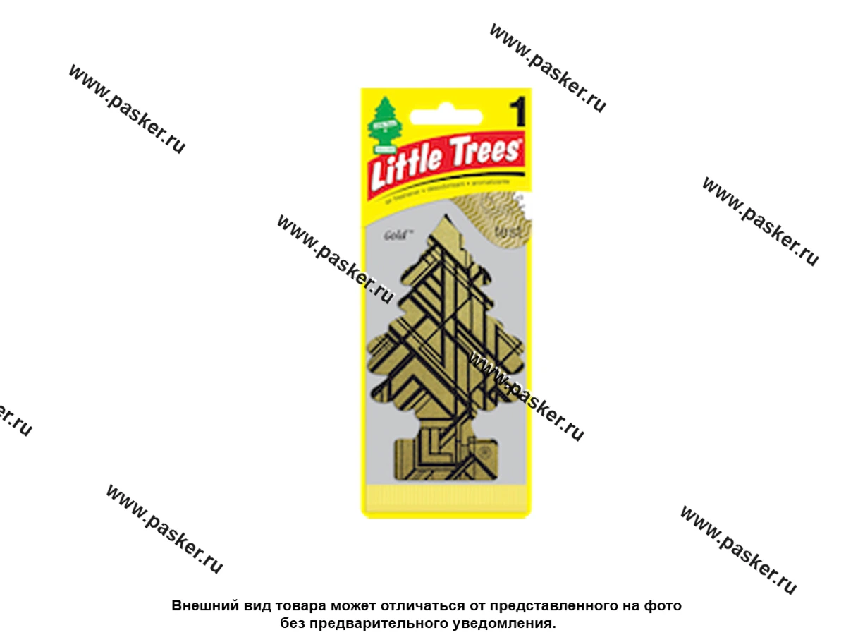 Ароматизатор LITTLE TREES Елочка золото