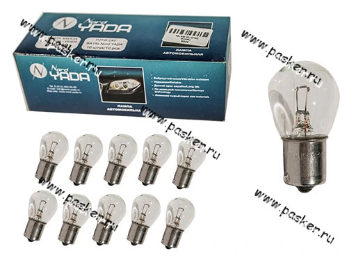 Лампа 24V21W BA15s Nord YADA