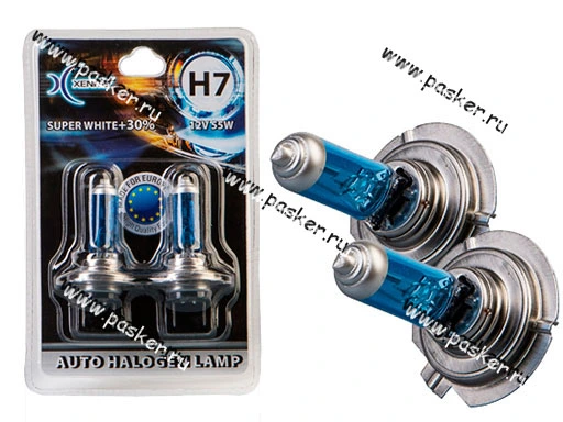 Лампа галоген 12V H7 55W PX26d Xenite Super White 2шт