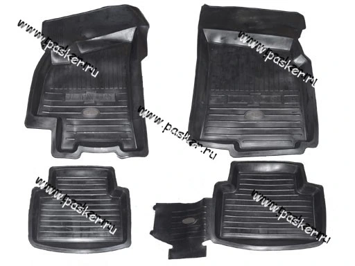 Коврики Chevrolet Lanos с 2005г резиновые AgateK