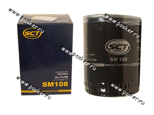 Фильтр масляный VW Passat Transponder Audi 80 100 A6 SCT SM108