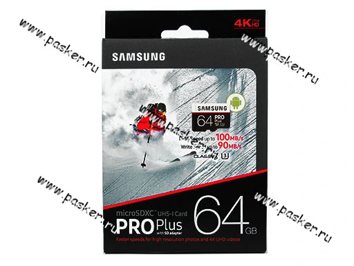Карта памяти Micro SDXC   64Гб SAMSUNG PRO SDXC class10 UHS-I U3