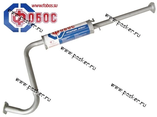 Резонатор Chevrolet Lanos ФОБОС закатной без катализатора 56197