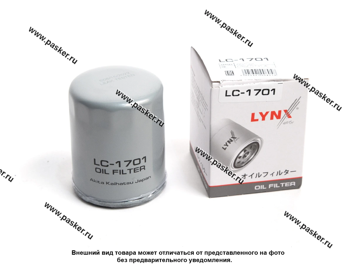 Фильтр масляный Hyundai i10 i20 i30 LYNXauto LC1701