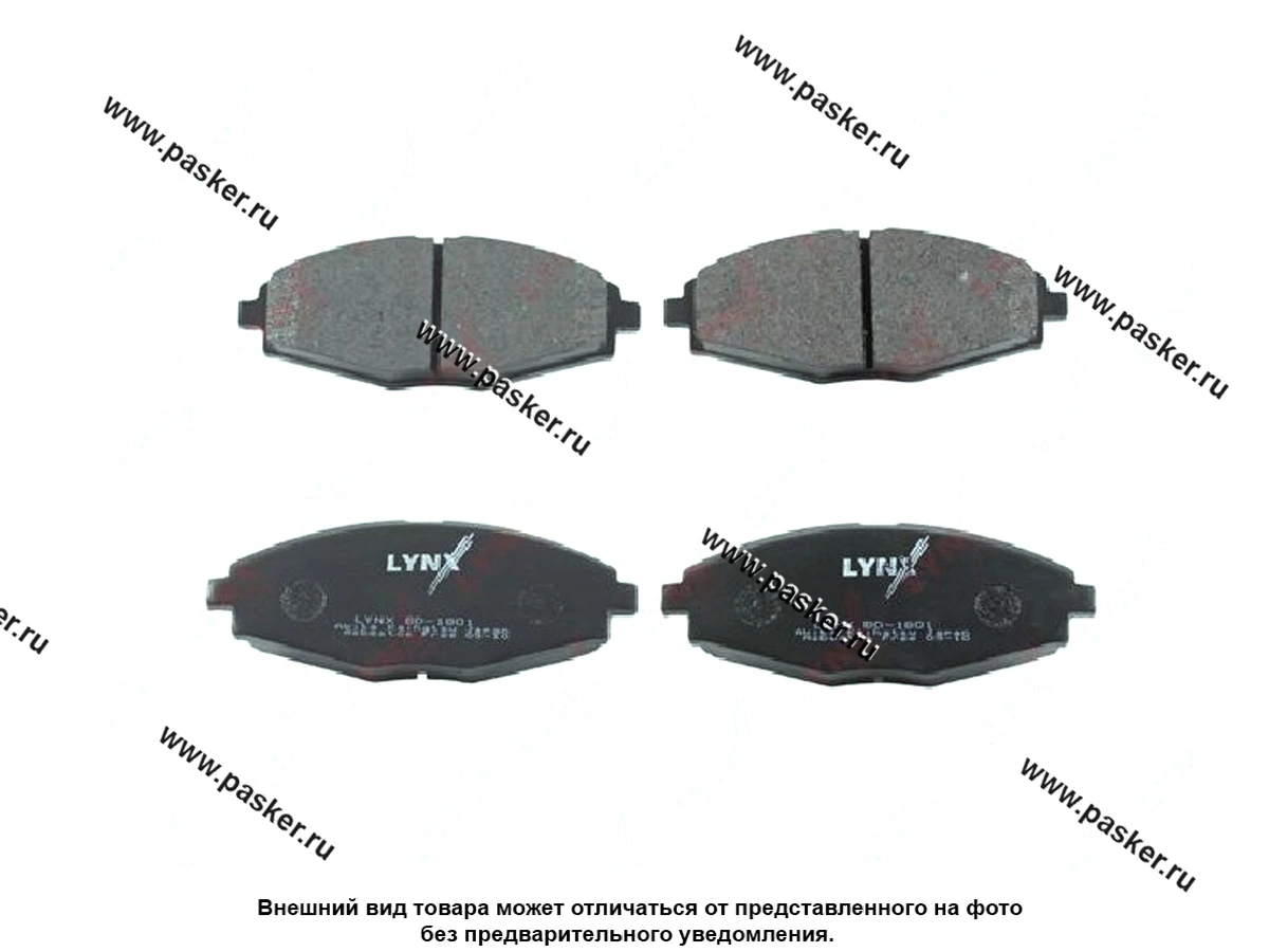 Колодки тормозные Daewoo Nexia c 2000г Matiz Lanos Chevrolet Spark передние LYNXauto BD1801