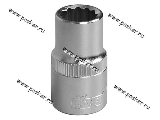 Головка торцевая 12 1/2 короткая 12-гранная KRAFT KT 700345