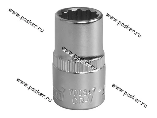 Головка торцевая 14 1/2 короткая 12-гранная KRAFT KT 700347