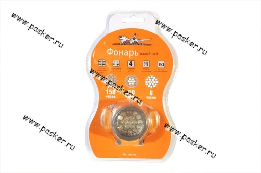 Фонарь AIRLINE LEDx19 налобный AFL-19H-08