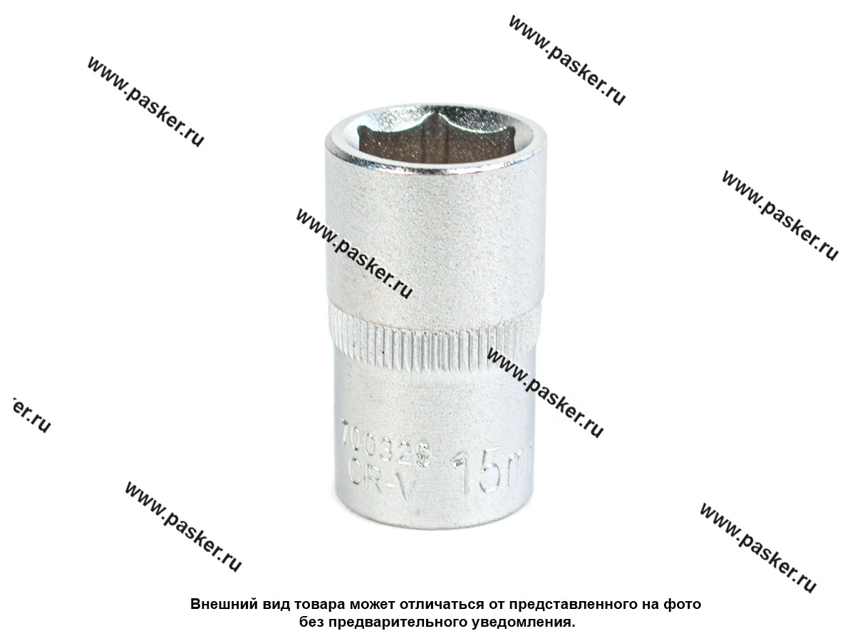 Головка торцевая 15 1/2 короткая 6-гранная KRAFT KT 700329