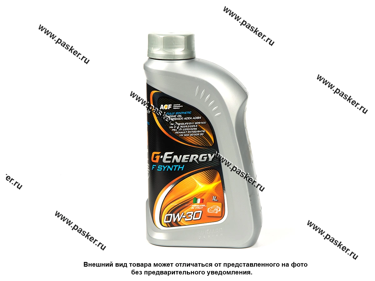 Масло G-Energy 0W30 F Synth API SP ACEA A3/B4 1л син