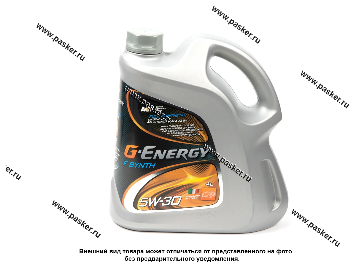 Масло G-Energy 5W30 F Synth API SP ACEA A3/B4 4л син