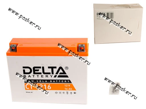 Аккумулятор DELTA CT 16Ач 1216 205x70x162 обр/п с/эл YB16AL-A2