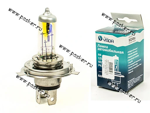 Лампа галоген 12V H4 60/55W P43t Nord YADA RAINBOW всепогодная
