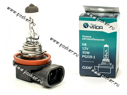 Лампа галоген 12V H8 35W PGJ19-1 Nord YADA CLEAR