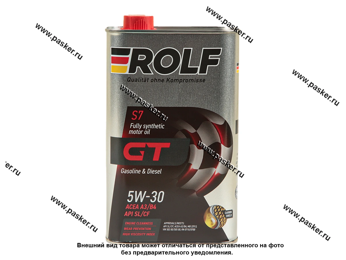 Масло ROLF 5W30 GT API SL/CF ACEA A3/B4 1л син