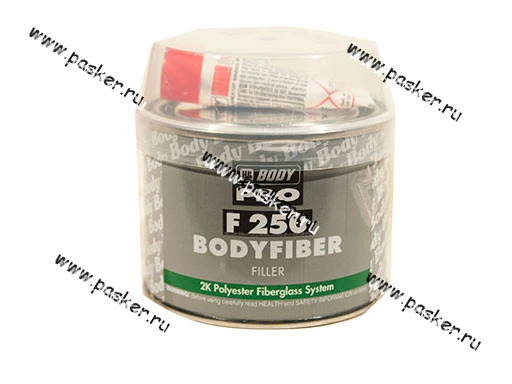 Шпатлевка HB BODY FIBER GLASS F250 стекловолокно 250гр с отвердителем