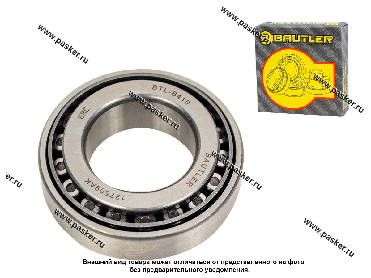 Подшипник ступицы Газель BAUTLER задней наружний 7509/32209 BTL-B407