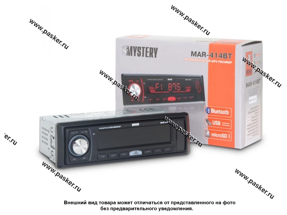 Автомагнитола MYSTERY USB/SD/MMC 4х50Вт MAR-414ВТ