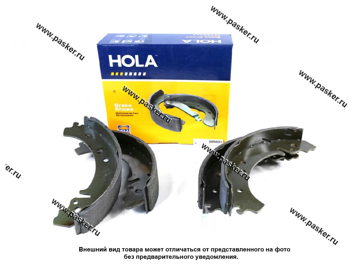 Колодки тормозные 2101-07 2121-213 2123 Chevrolet Niva задние HOLA барабанные BR801
