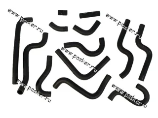 Патрубки печки Газель дв 405 Евро 2-3 13 шт дополнительный отопитель