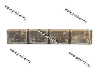 Грузик балансировочный самоклеящийся грузовой 25гр 4шт Clipper синие 0065 [упаковка 10 шт.]