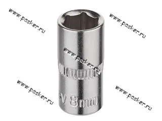 Головка торцевая  8 1/4 короткая 6-гранная KRAFT KT 700646