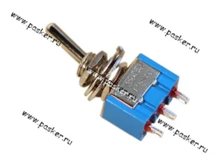 Тумблер-выключатель 2-х поз 3-х конт АВТОЭЛЕКТРОНИКА MTS-102 12V [упаковка 2 шт.]