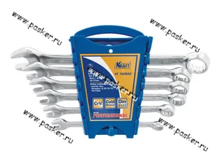 Ключи комбинированные  6 предметов 8-17 KRAFT 700550