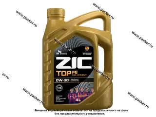 Масло ZIC  0W30 TOP FE API SP ACEA A5/B5 4л син 162680
