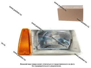 Блок фара 2108-09 Формула Света серый корпус правая желтый указатель