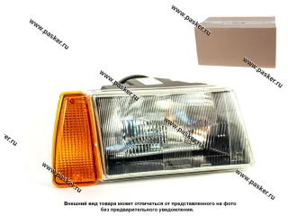 Блок фара 2108-09 Формула Света черный корпус правая желтый указатель