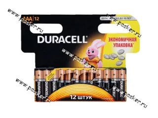 Батарейка DURACELL LR03 ААА BL-12 BASIC [упаковка 12 шт.]